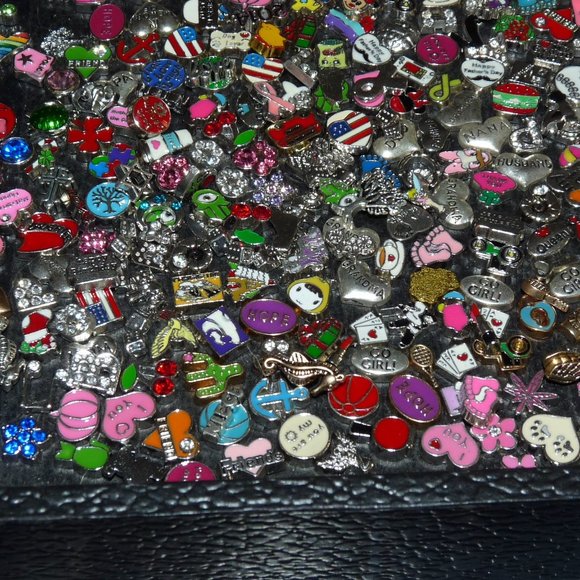 💟 - 350pcs Floating Locket Charms Assorted Mix - Picture 9 of 16